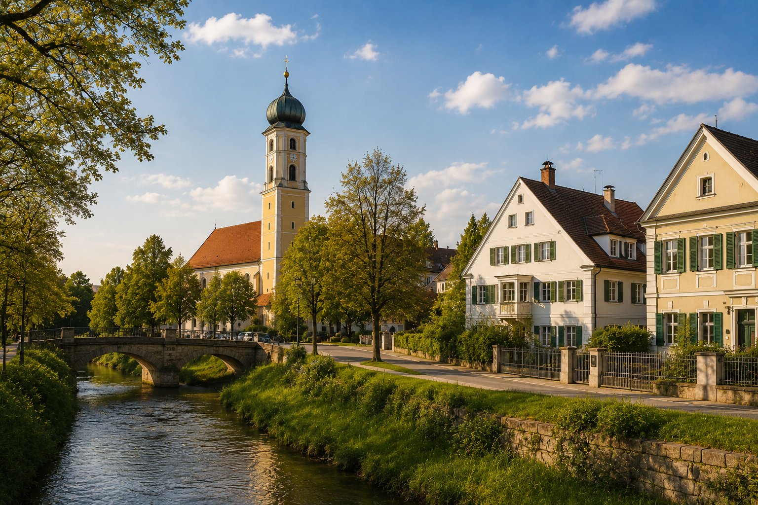Immobilienmakler Obermenzing – ruhige Wohnlage mit historischer Architektur, viel Grün und exklusivem Wohnumfeld im Münchner Westen.