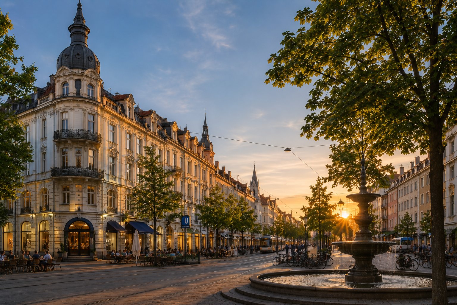 Immobilienmakler Neuhausen – elegante Altbauten, breite Alleen und urbanes Leben im gefragten Münchner Stadtviertel Neuhausen.